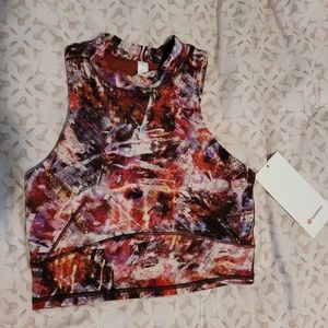 Lululemon Everlux™ and Mesh Cropped Tank Top